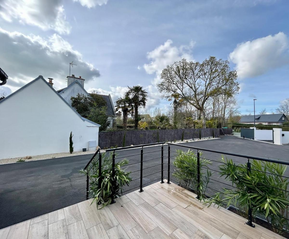 Superbe Villa Tout Confort Avec Piscine Chauffee Er Couverte Et Spa A 2 Pas De La Plage Fouesnant Luaran gambar